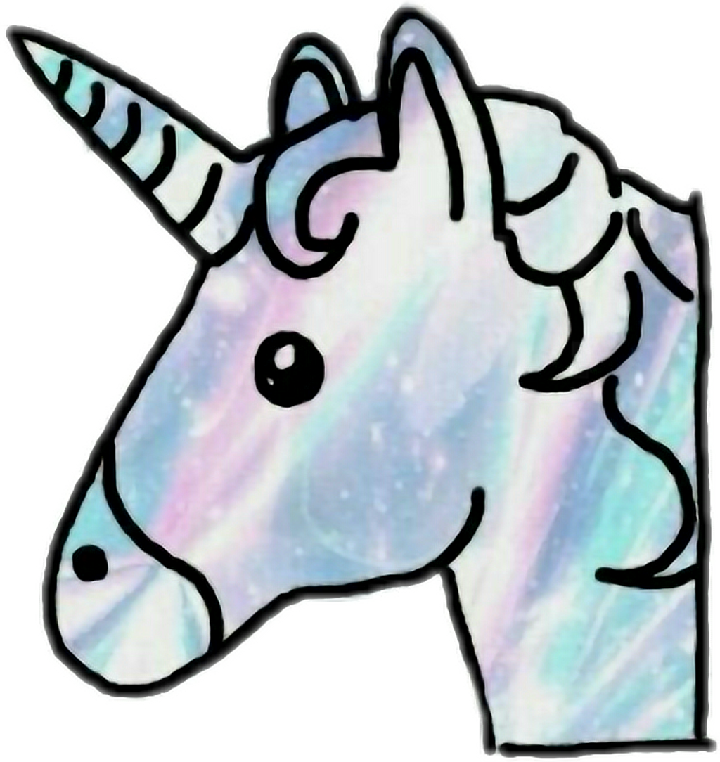 Unicorn Sticker - Unicorn Emoji (1024x1084)
