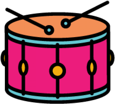 Drum Clipart Unpleasant Sounds - Drumroll (640x480)
