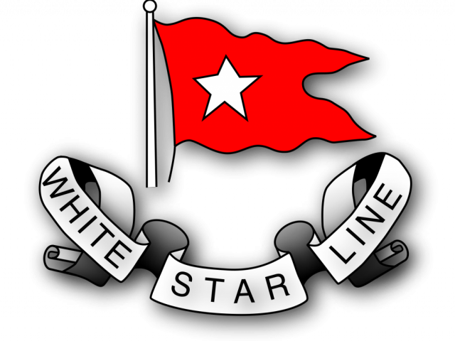 Mario Clipart Starline - White Star Line Flag (640x480)