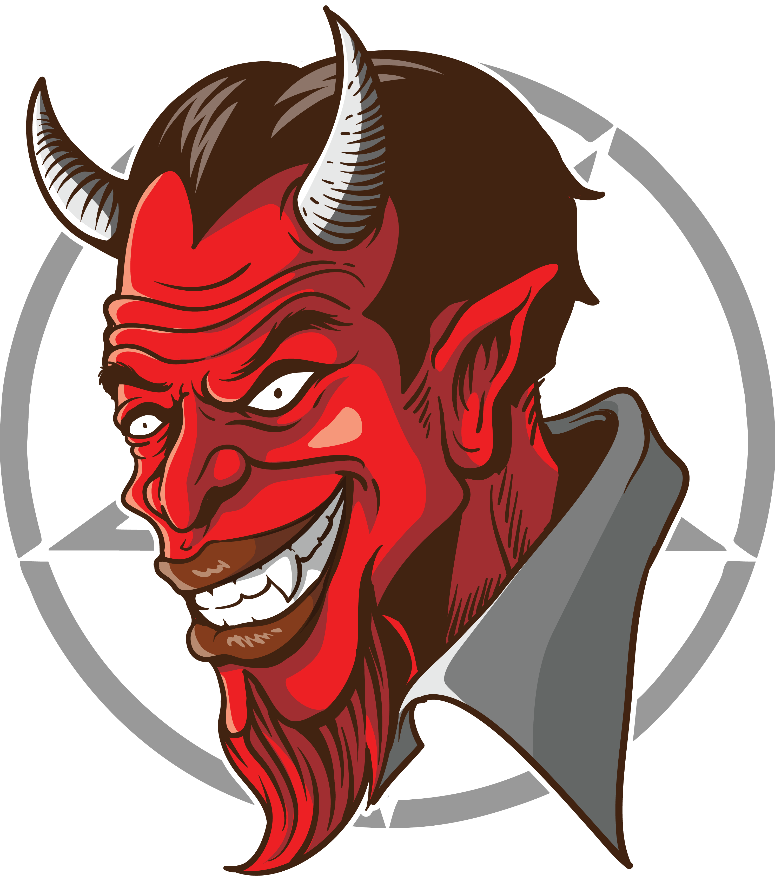 Yükle Demon Png Image - Devil Head Transparent Png (2983x3389)