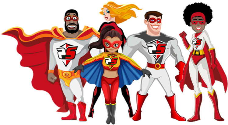Our Team's Here For You - Cartoon (758x414)