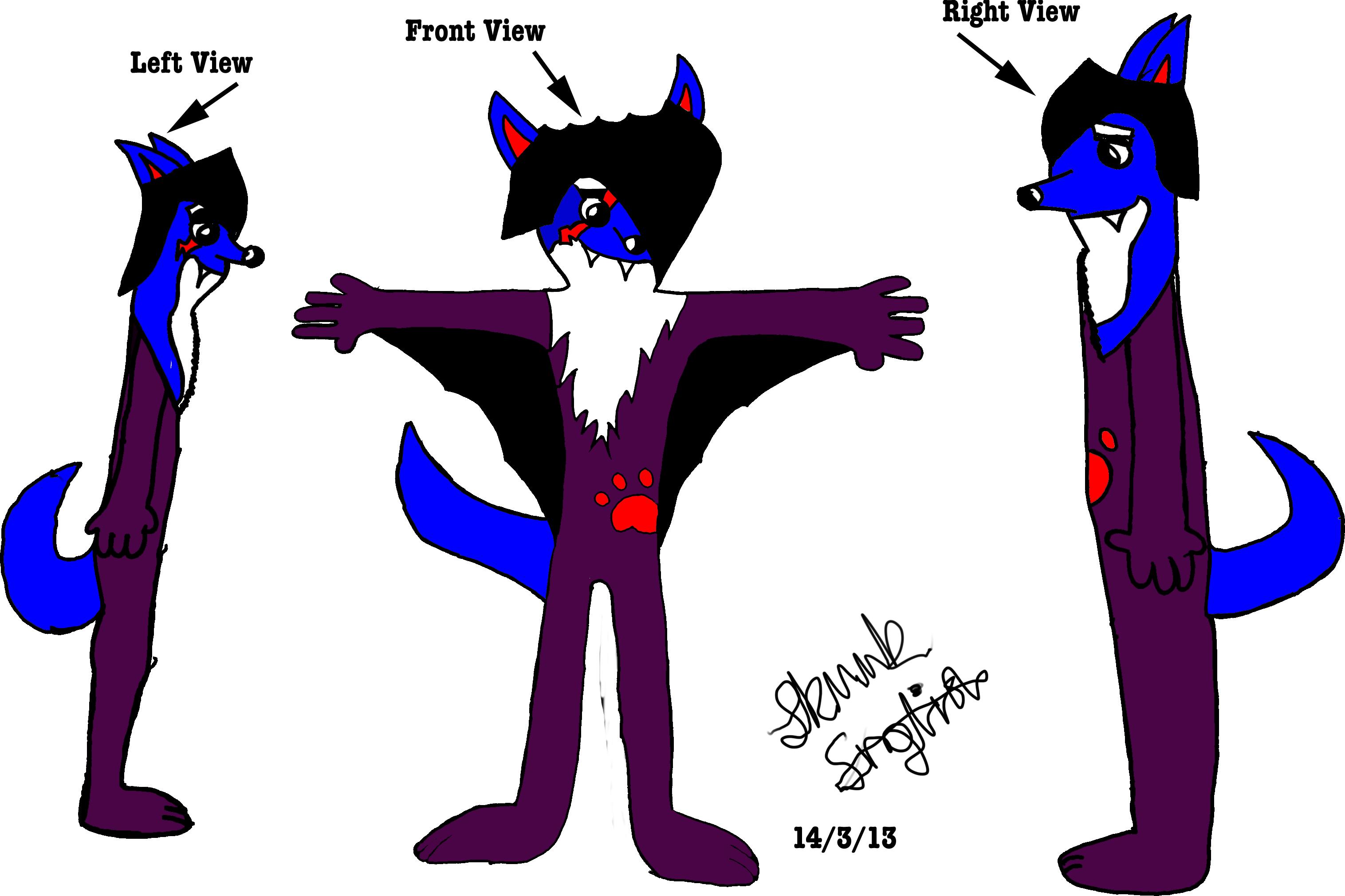 Png Freeuse My Fursona And Fursuit Finished By J - Cartoon (3032x2020)