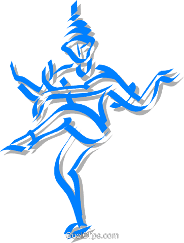 Exotic Dancer Royalty Free Vector Clip Art Illustration - Illustration (363x480)