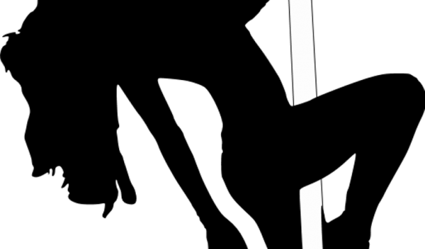 Strippers Look Better In The Dark - Stripper Silhouette No Background (610x358)