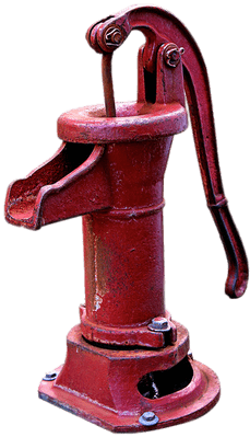 Clip Art Cliparts - Old Fashioned Water Pump (400x400)