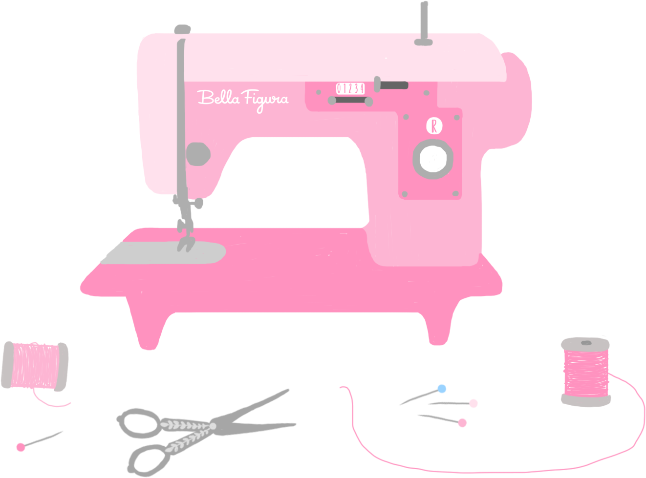Sewing Machine Png - Transparent Sewing Machine Png (1748x1240)