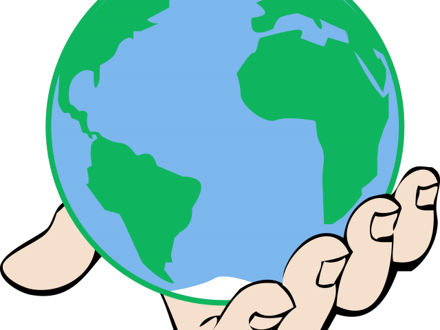 World Map Clipart Pf World - World In Hand Clipart (640x480)