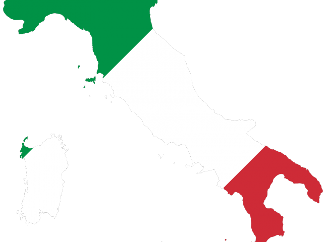 World Map Flag Clipart - Map Of Italy (640x480)