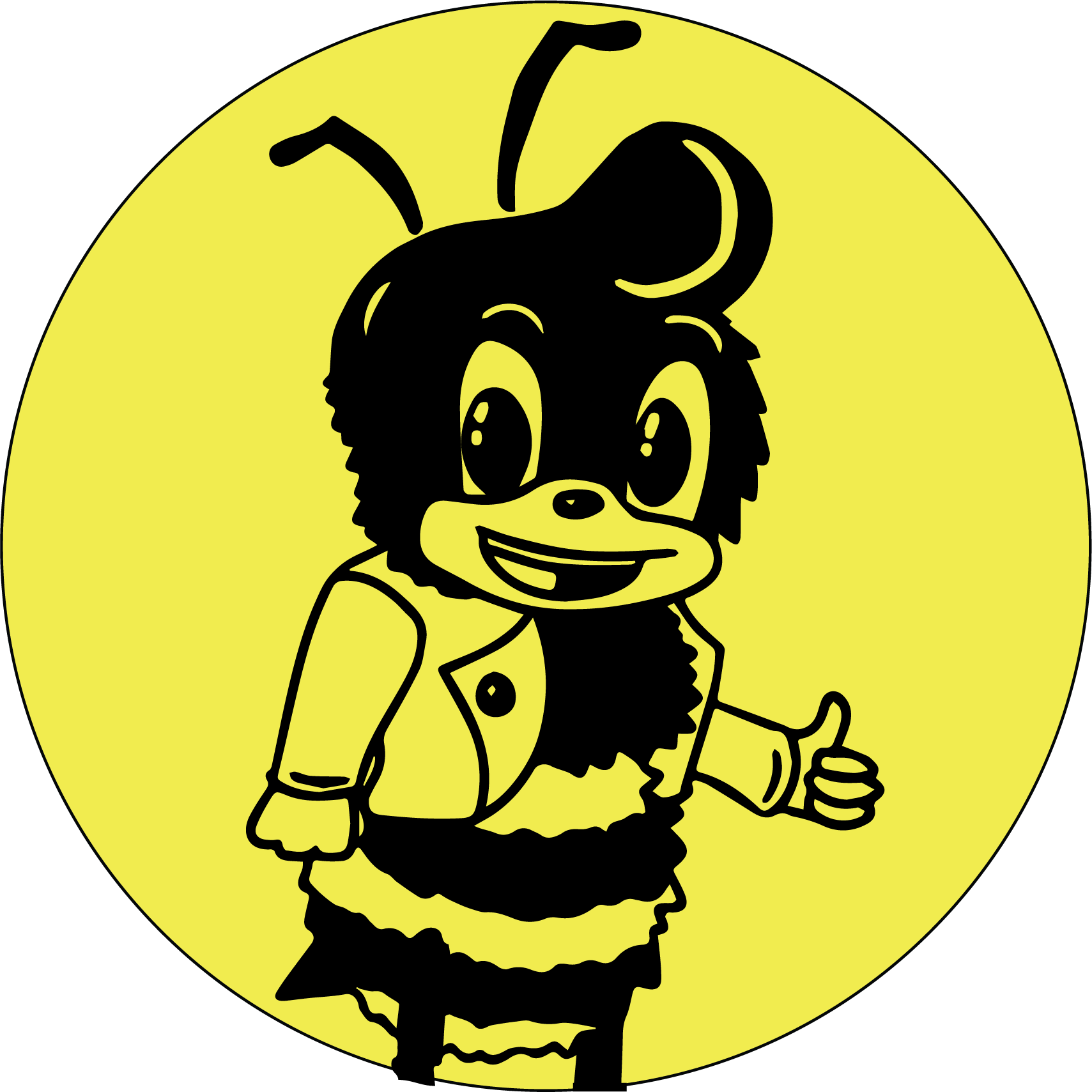 The Bee's Knees Screen Printing Is A Locally Owned - Cartoon (1709x1709)