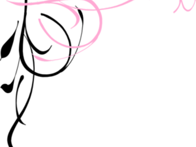 Page Border Clipart - Heart Flourish Vector Png (640x480)