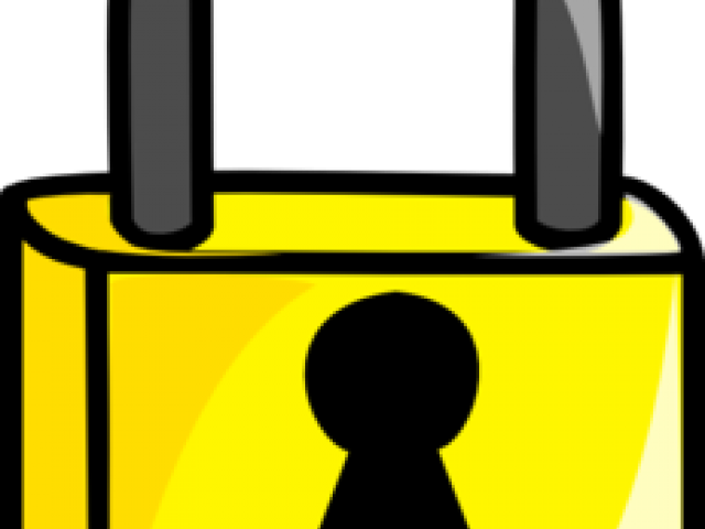 Lock Clipart Gold Lock - Lock Clipart (640x480)