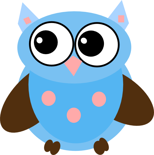 How To Set Use Blue Owl Svg Vector - Cartoon (594x598)