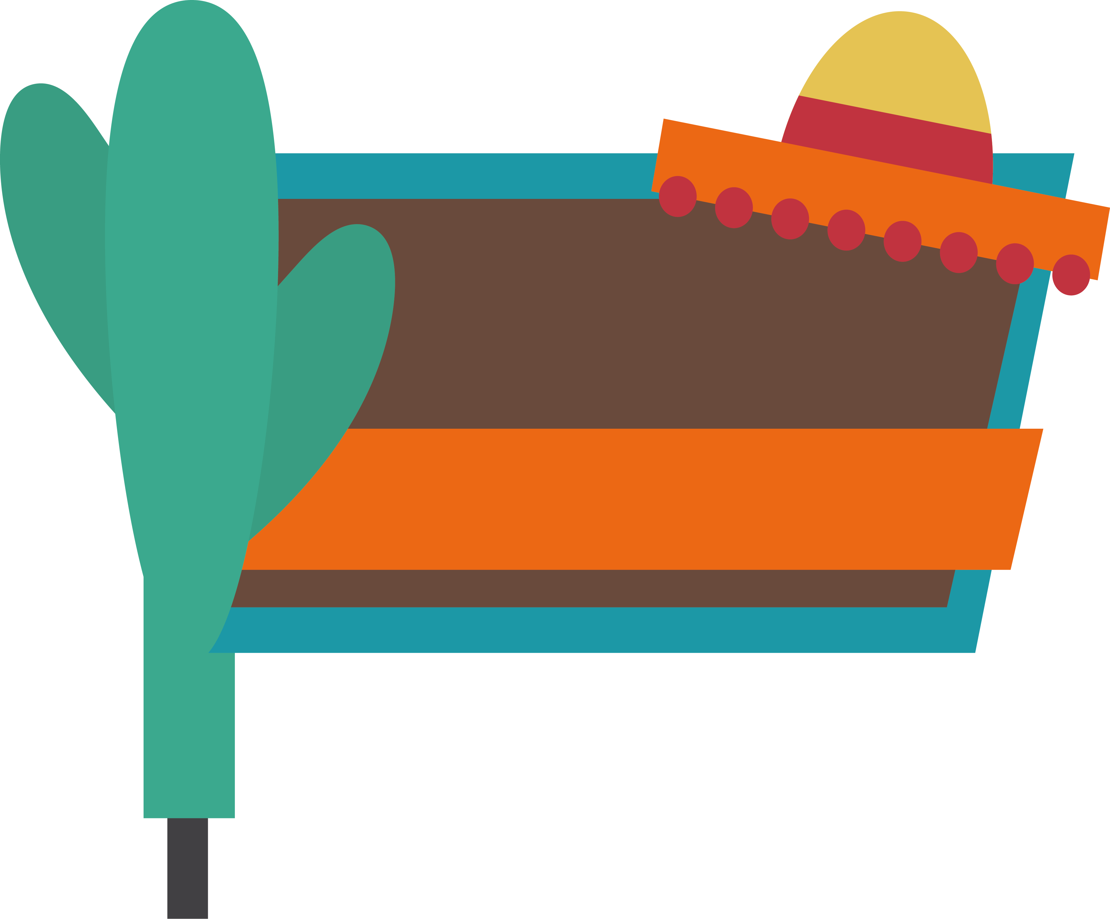 Clip Art Cactus Straw Hat Transprent Ⓒ - Illustration (3696x3059)