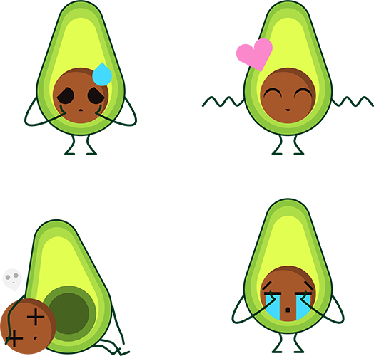 These Mascots Were Made For A Game Promoting Healthy - Food Mascots Png (524x500)