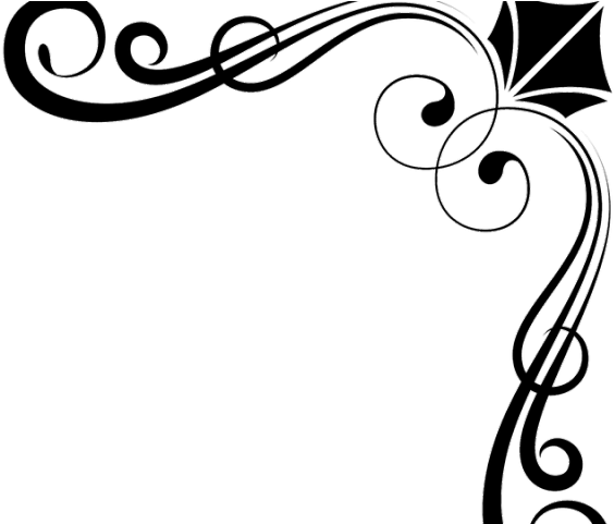Easter Flower Clipart Divider - Decorative Corner Clip Art (640x480)