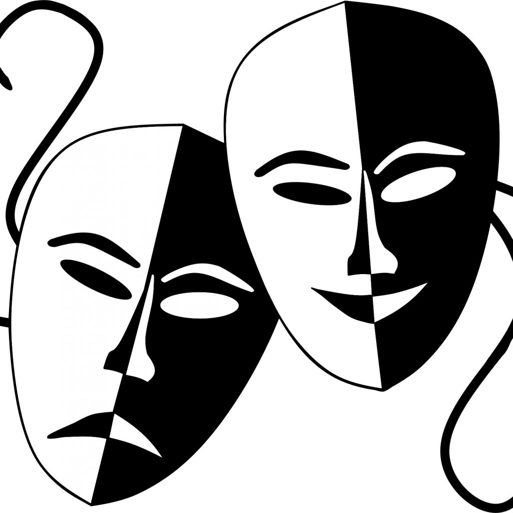 Comedy Tragedy Masks Png - Comedy Tragedy Masks Png (1024x1024)