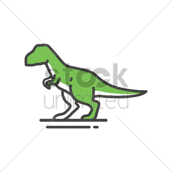 Vector Graphics Clipart Tyrannosaurus Reptile Clip - T Rex Vector Icon (600x600)