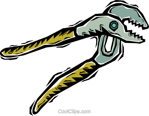 Adjustable Pliers Royalty Free Vector Clip Art Illustration - Illustration (480x372)