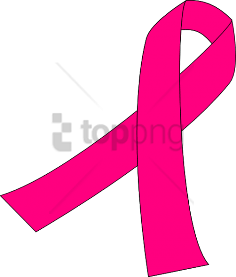 Free Png Hot Pink Breast Cancer Ribbon Png Image With - Dark Pink Breast Cancer Ribbon (480x563)