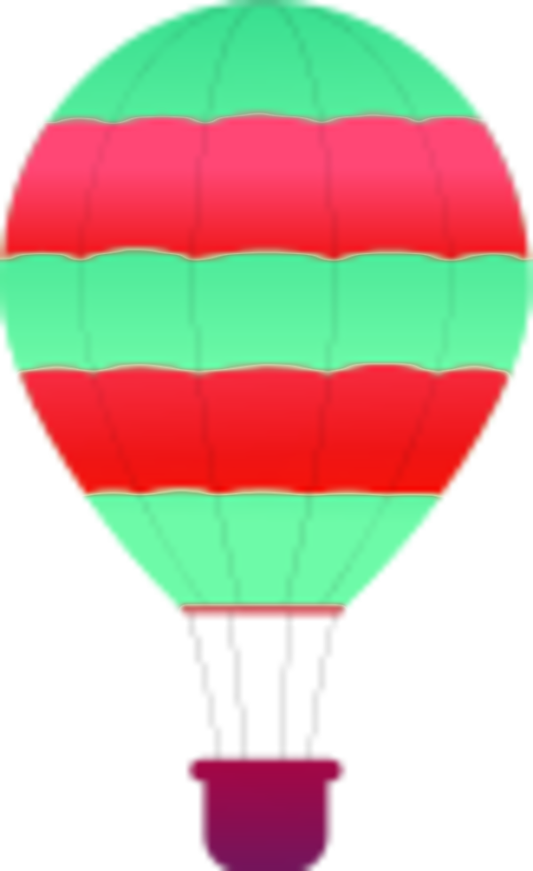 Hot Air Balloon Clipart Striped - Hot Air Balloon (600x980)