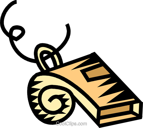 Sports Whistle Royalty Free Vector Clip Art Illustration - Sports Whistle Royalty Free Vector Clip Art Illustration (480x430)