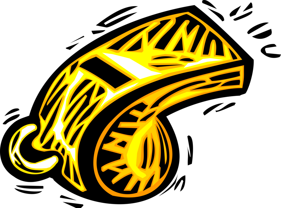 Vector Illustration Of Sports Referee Whistle Aerophone - Vector Illustration Of Sports Referee Whistle Aerophone (944x700)