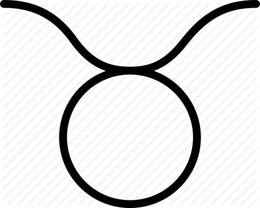 Taurus Vector Horoscope - رمز برج الثور (512x411)