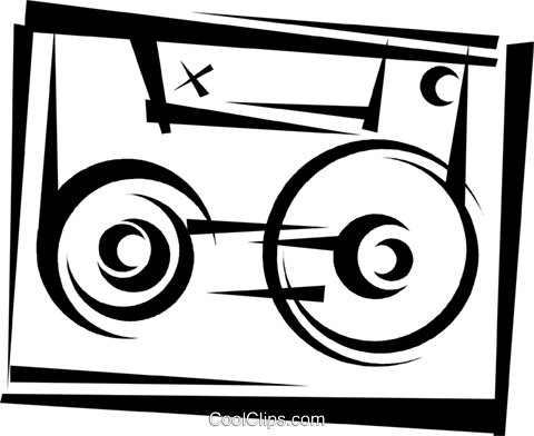 Cassette Tapes Royalty Free Vector Clip Art Illustration - Cassette Tapes Royalty Free Vector Clip Art Illustration (480x392)