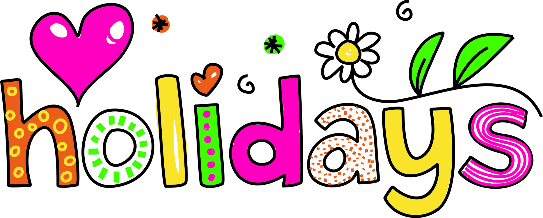 School Holiday Easter Summer Vacation Free Commercial - School Holiday Clipart (1867x750)