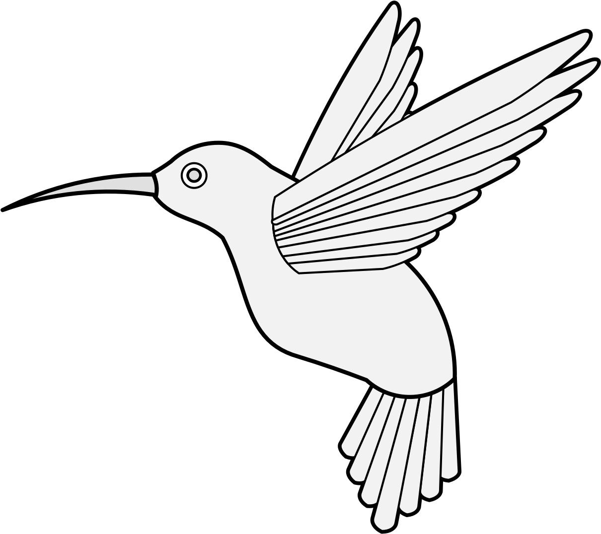 Hummingbird Hovering - Rufous Hummingbird (1237x1115)