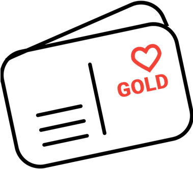 World Ofartcards - Gold - Line Art (378x378)