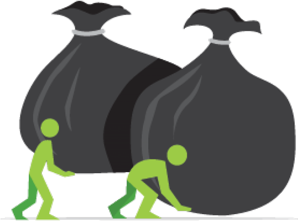 Trash Can Clipart Silhouette - Trash Can Clipart Silhouette (640x480)