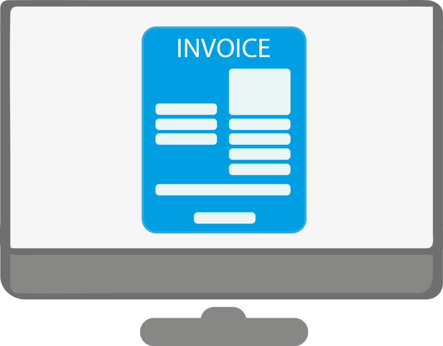 Electronic Invoice Icon Clipart Invoice Electronic - Invoice Flow Icon (899x703)