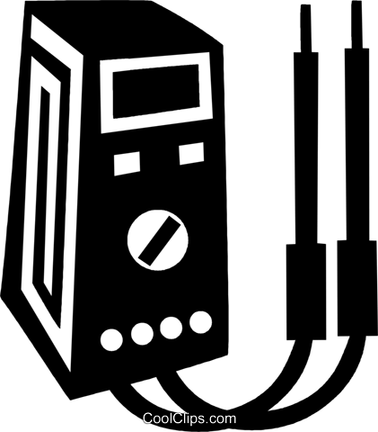 Electronic Tester Royalty Free Vector Clip Art Illustration - Electronic Tester Royalty Free Vector Clip Art Illustration (421x480)