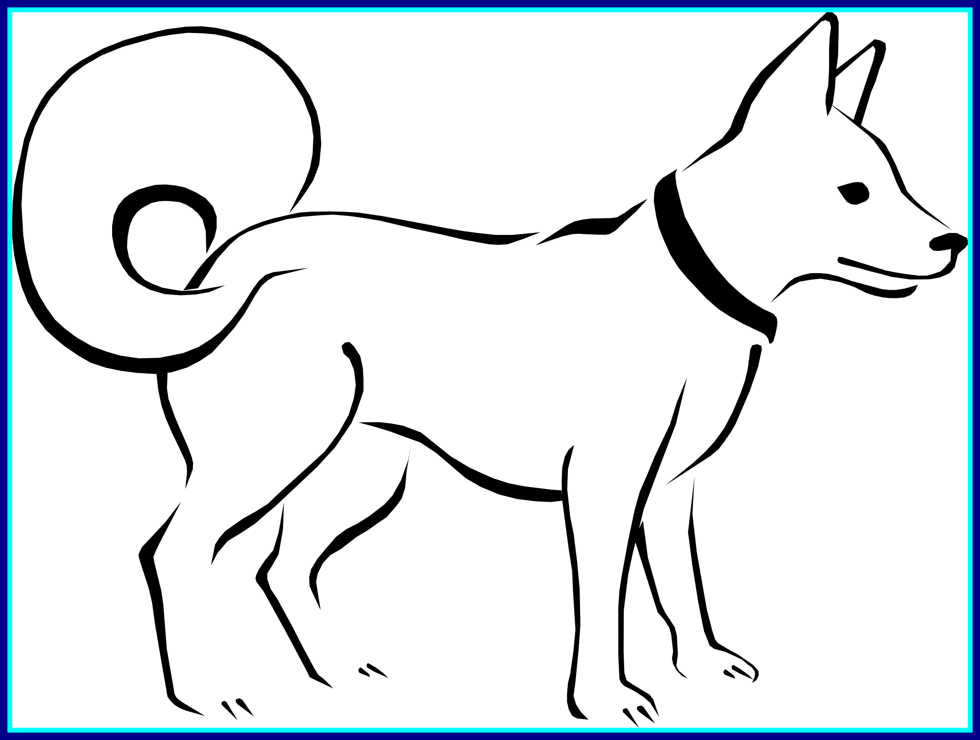 Image Royalty Free Stock Appealing For Dog Cartoon - Dogs Black And White Drawing (2019x1525)