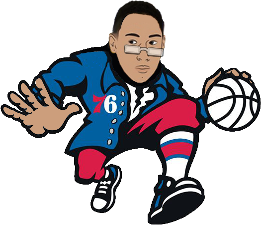 Basketball Gm Reddit - 76ers Ben Franklin Logo (543x519)