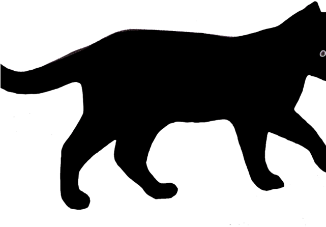 Silhouettes Clipart Back Cat - Cats Clipart Png Free (640x480)