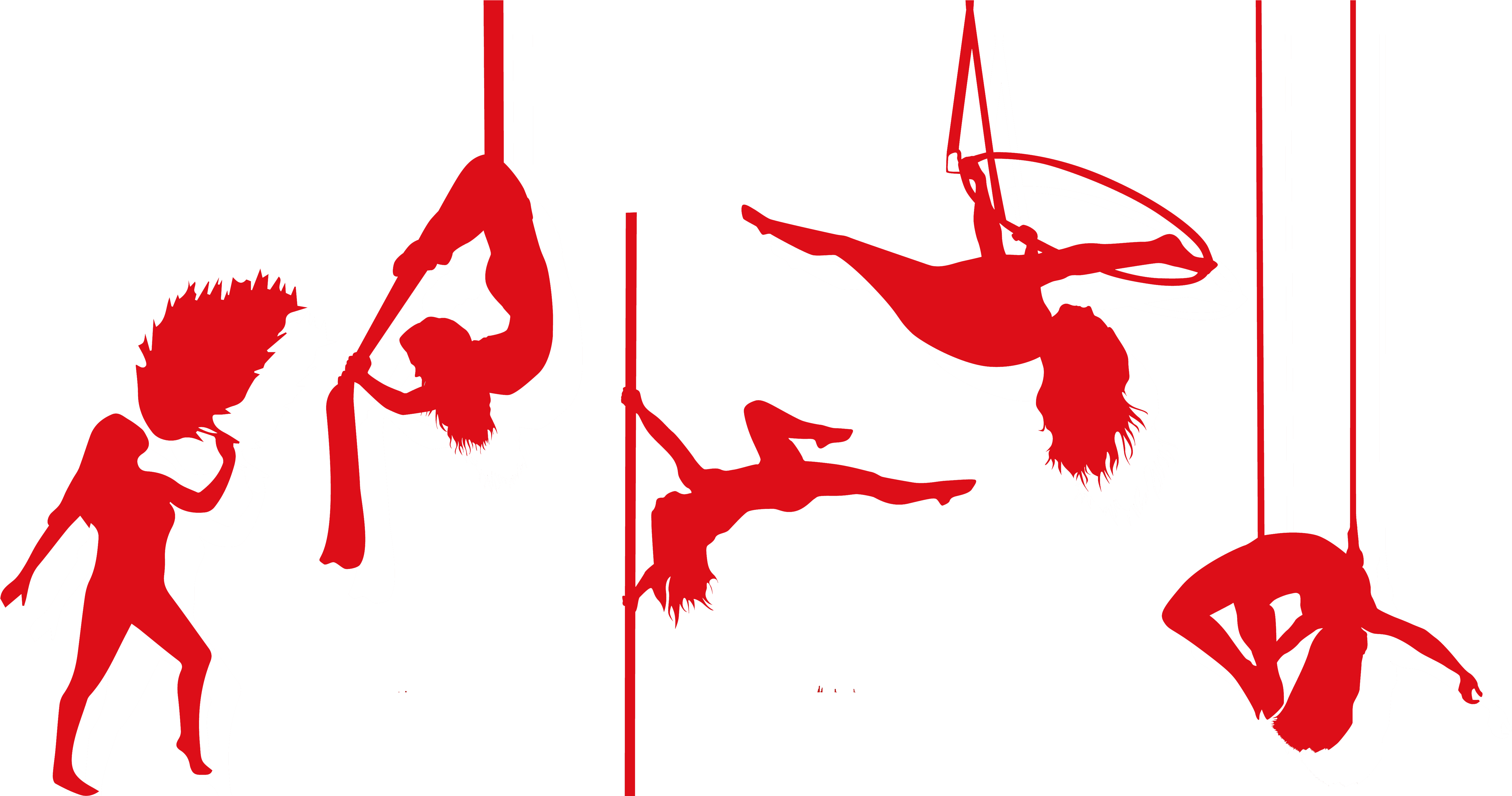 Opening Times - Silhouette Aerial Silks Png (6174x3032)