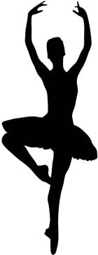 Dancer Transparent Background - Ballerina Silhouette (379x360)
