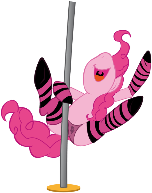 Saucy Pinkie Pie Pole Dance Full View O - Pinkie Pie Pole Dance (1192x670)