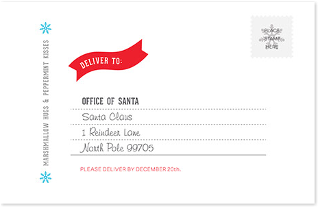 Office Of Santa, Naughty, Stamp, Christmas, Letters - Document (474x350)