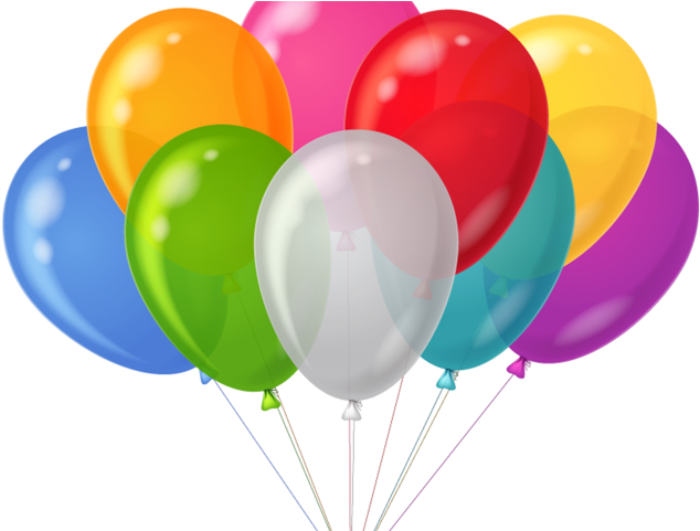 Ballons Clipart Balloon - Transparent Birthday Balloons Png (640x480)