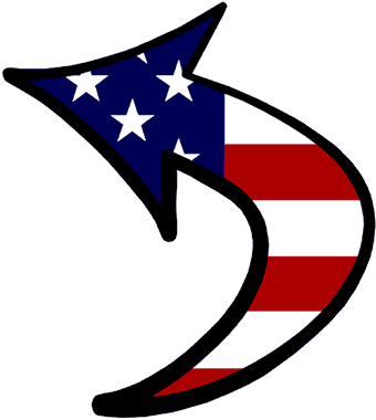 Lift And Shift Foundation Patriotic Arrow Logo - Crescent (384x384)