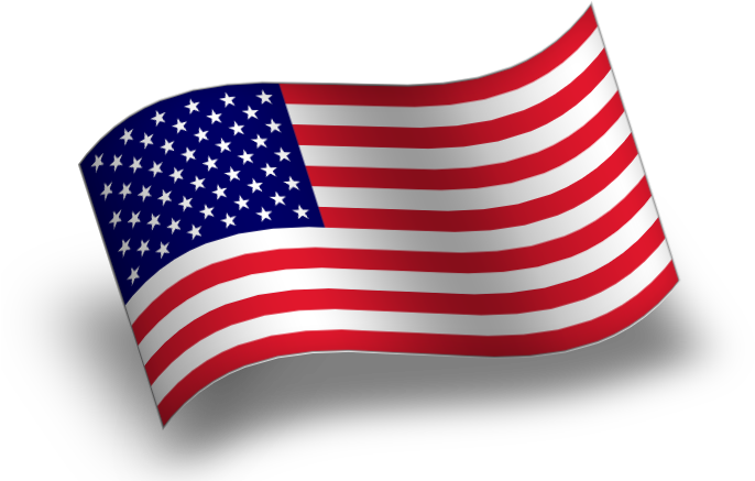 Mafi- North America - Flag Waving Clip Art (694x476)