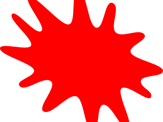 Paint Sploges - Blue Paint Splatter Clipart (640x480)