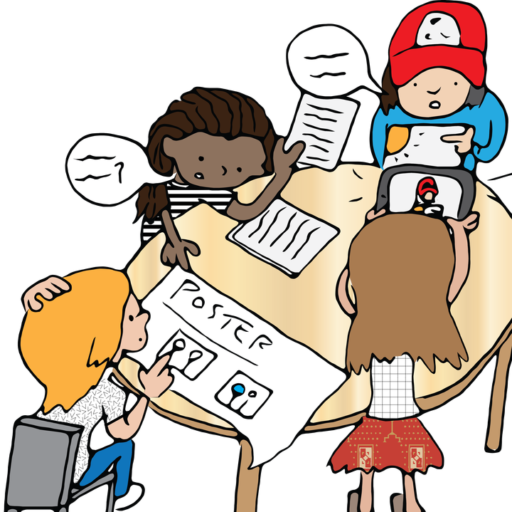 Fun Time Clipart Cooperative Play - Group Work Clipart Png (512x512)