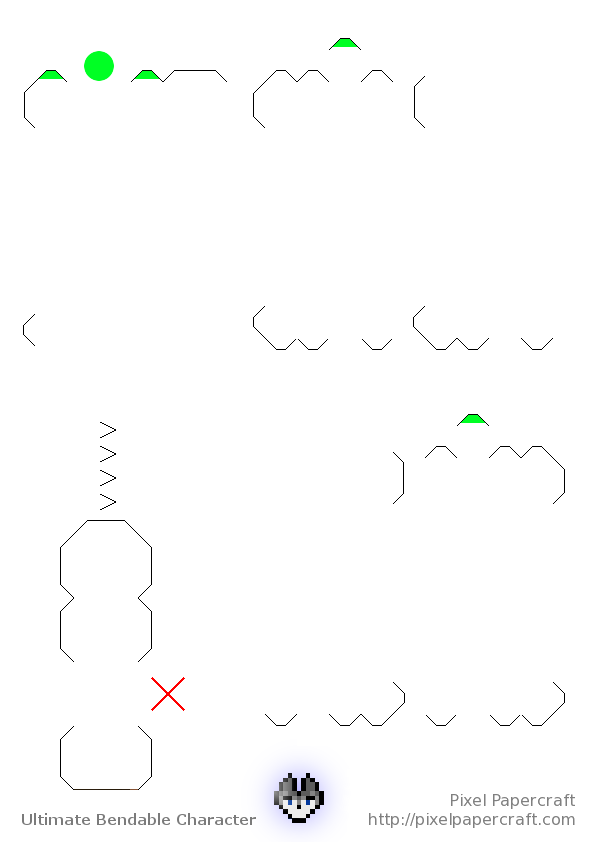 Character Background Generator - Minecraft Papercraft Bendable Skins (595x842)