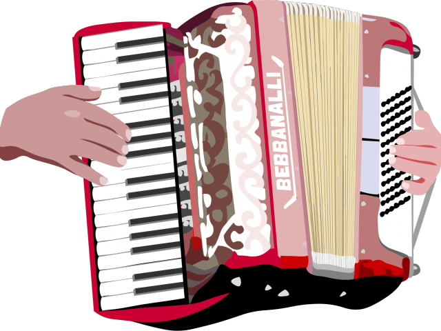 Accordion Clipart Black And White - Accordion Clipart (640x480)