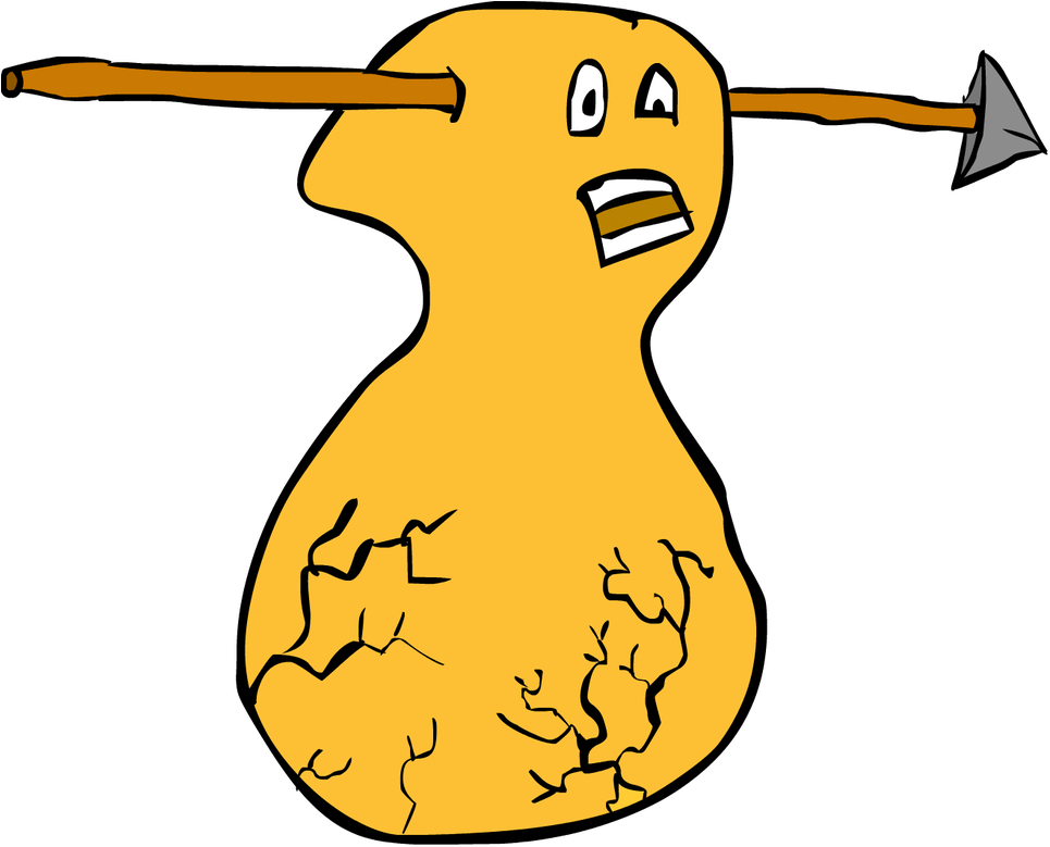 Yellow Thing With An Arrow Stuck In His Head - Yellow Thing With An Arrow Stuck In His Head (986x810)