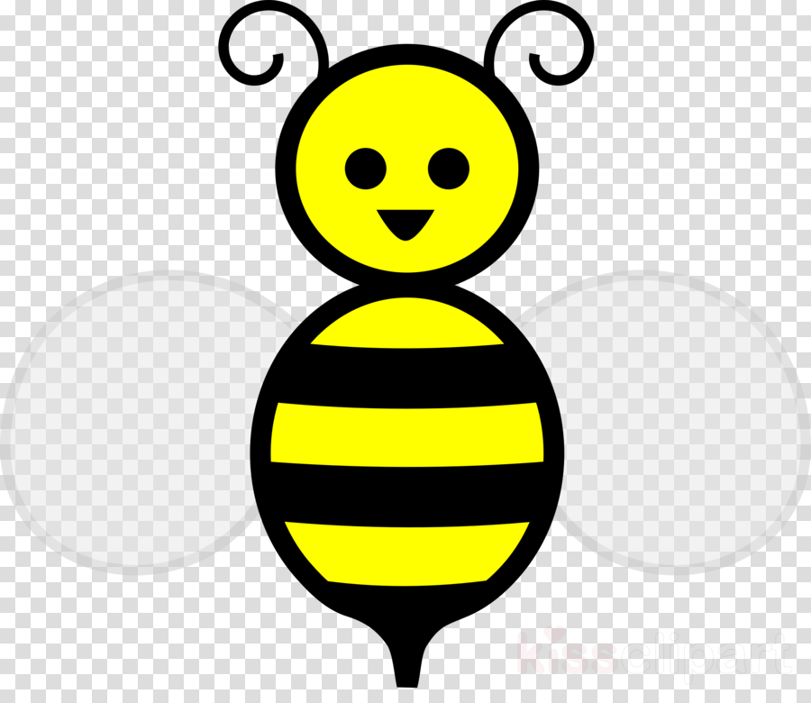 Honey Bee Clip Art Clipart Western Honey Bee Clip Art - Cartoon Transparent Background Bee (900x780)